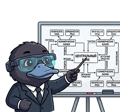 Иллюстрация для отрасли Финансы: графический элемент с финансовой символикой